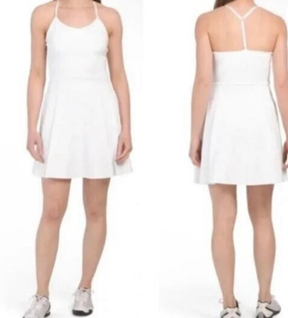 Tommy Bahama White Tennis Golf Racquet & Paddle Dress Sz L Athletic